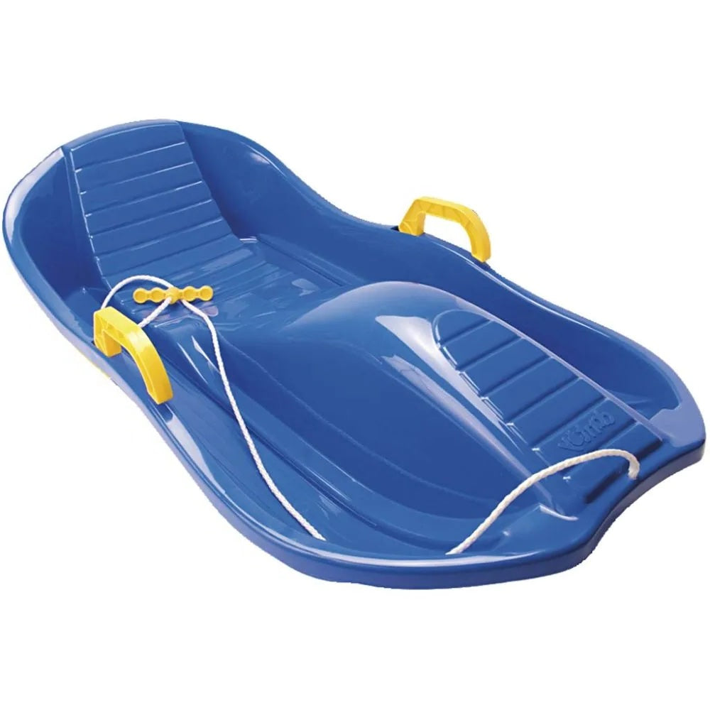 DANTOY Schlitten mit Bremsen, blau 79cm CLASSIC
