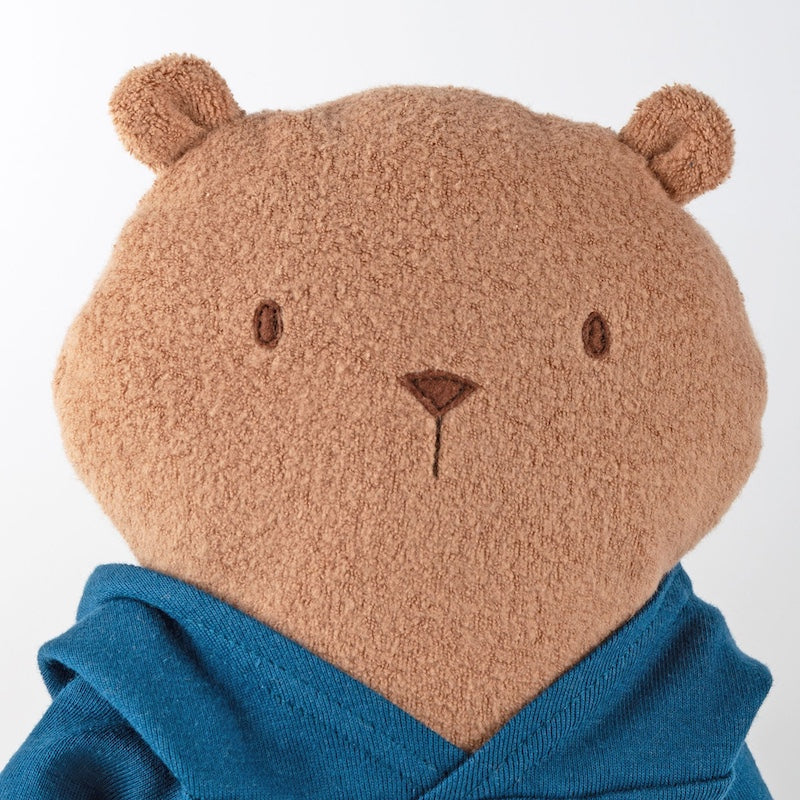 KUSCHEL BIBERBÄR MISTER O'LUI, BLAUER HOODY, SIGIKID 52933