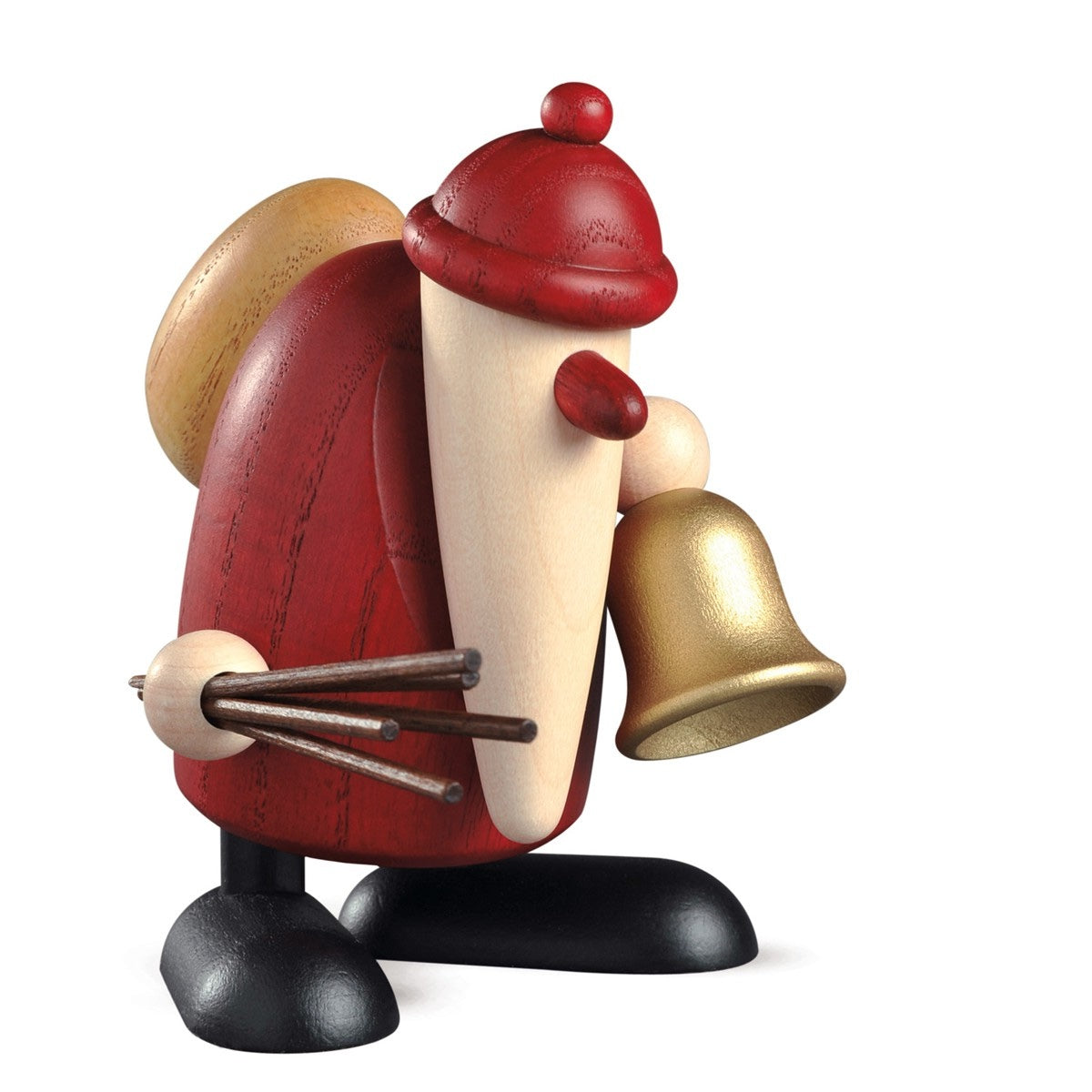 Weihnachtsmann mit Glocke und Rute, klein, Köhler 6535