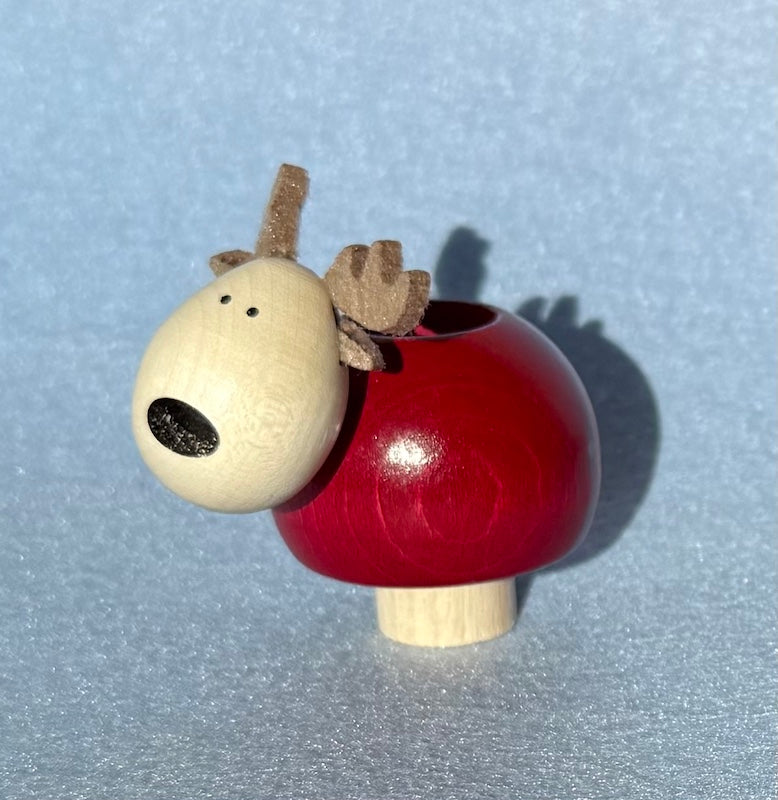 Steckfigur Elch 00179, Kerzenhalter