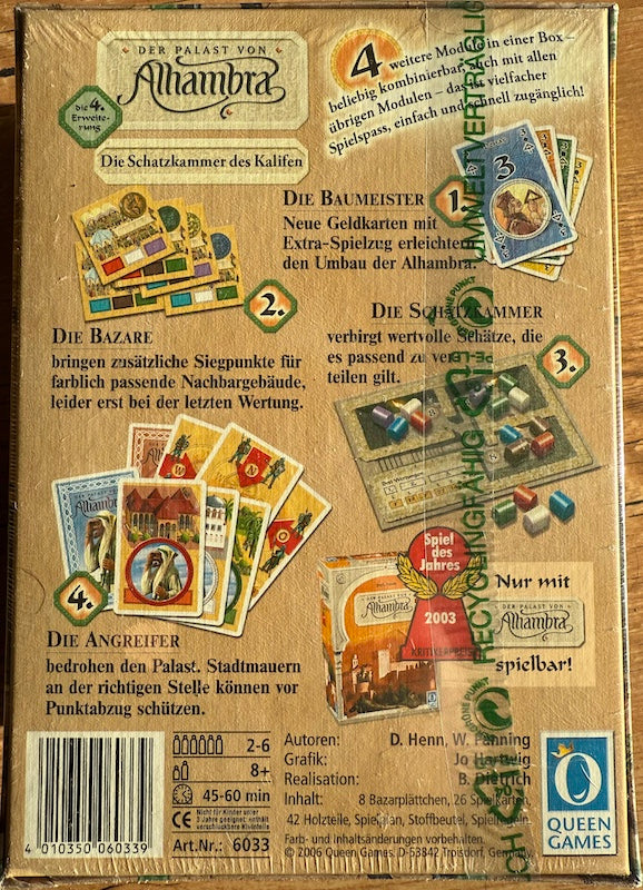 Der Palast von Alhambra, die 4. erweiterung, Queengames