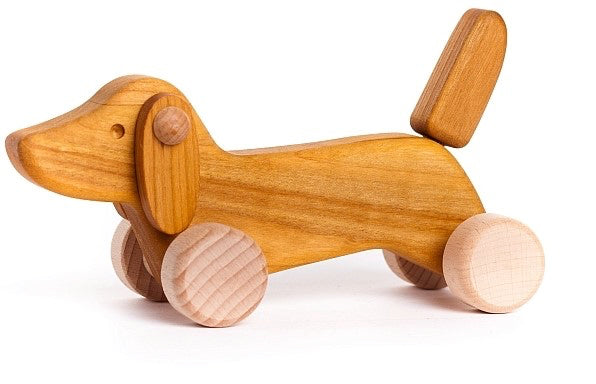 Schiebetier Dackel, Bajo 21220, natur Holz