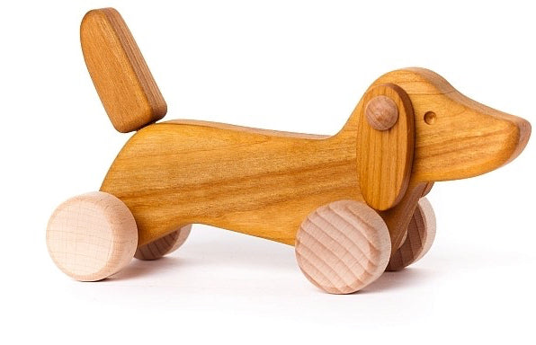 Schiebetier Dackel, Bajo 21220, natur Holz