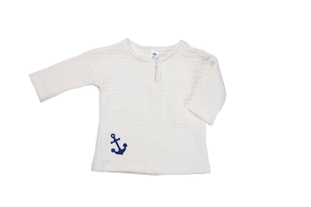 Musselin-Shirt-Weiss
