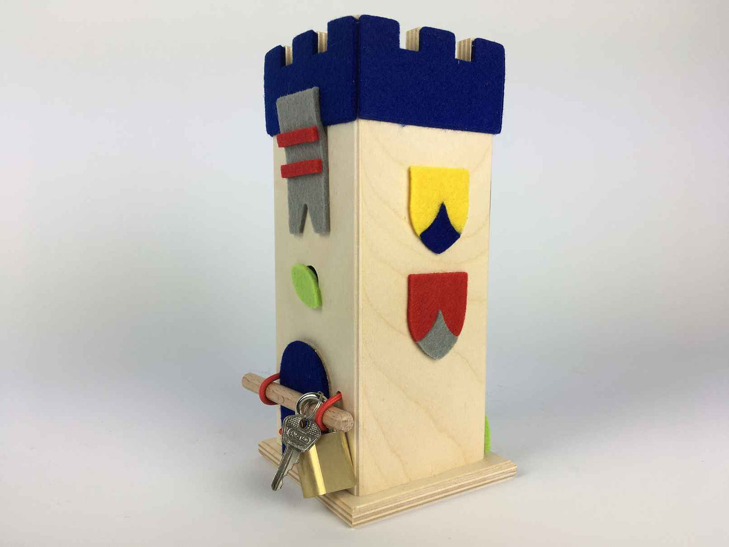 Spardose 302 Schatzturm – blau – 1