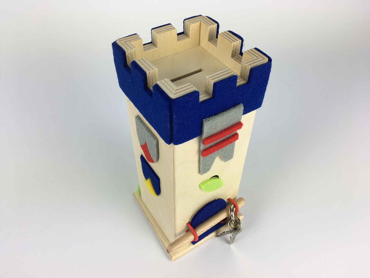 Spardose 302 Schatzturm – blau – 3