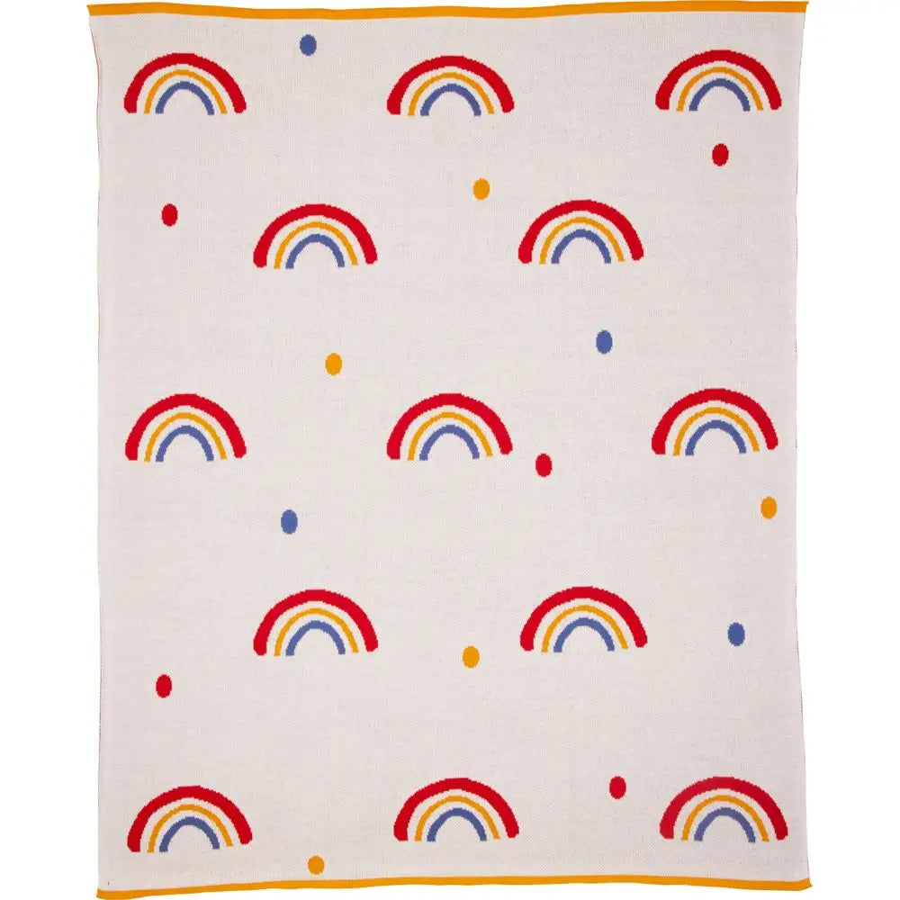 Strickdecke Regenbogen BabyGlück (ca. 80x100 cm)