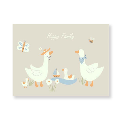 Niedliche Grußkarte Happy Family unisex, Hansekind 24999