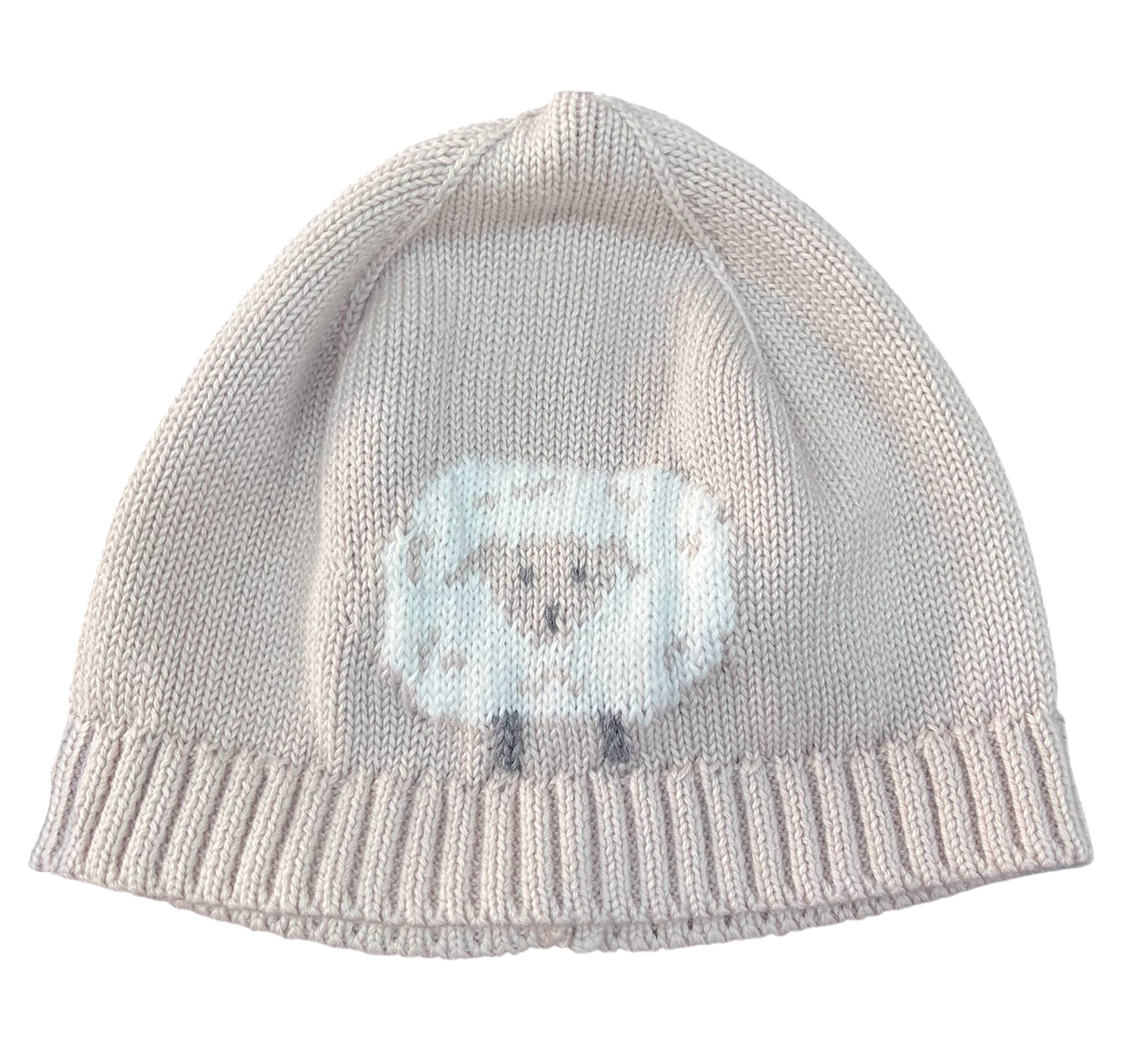 Strickmütze sand mit Schaf Motiv, Hansekind 25701, 25700