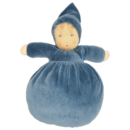 Blütenkind blau, Bio - Nanchen Puppe 165804
