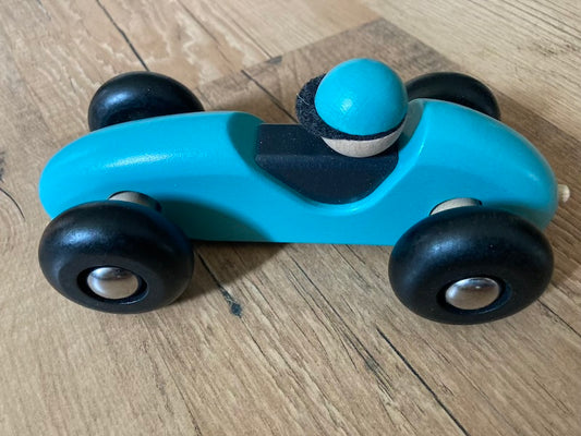 Bajo 41250B,Holz Rennwagen Auto blau