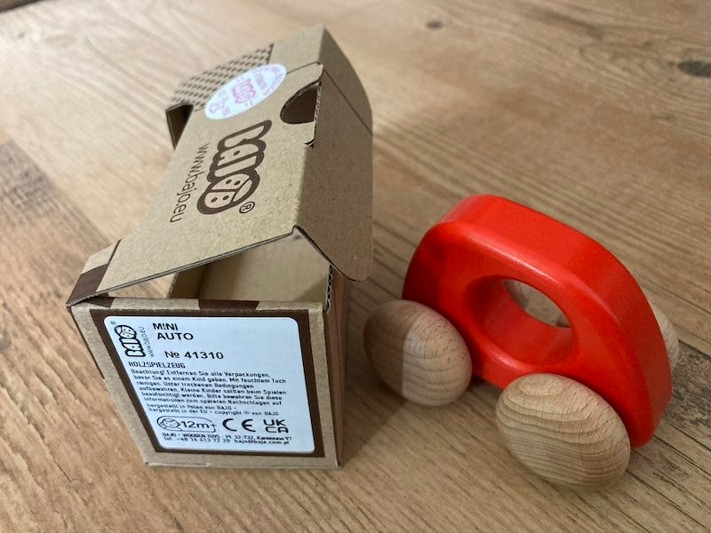 Bajo 41310C, Holzauto, Greifling, Rot