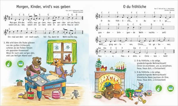 Alle meine Weihnachtslieder, BOOKii® Tessloff Verlag ISBN 978-3-7886-4122-1