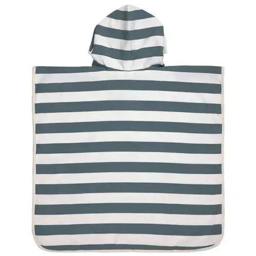 UV STRANDPONCHO BLOCKSTREIFEN MILKY/BLUE, LÄSSIG 1433003159
