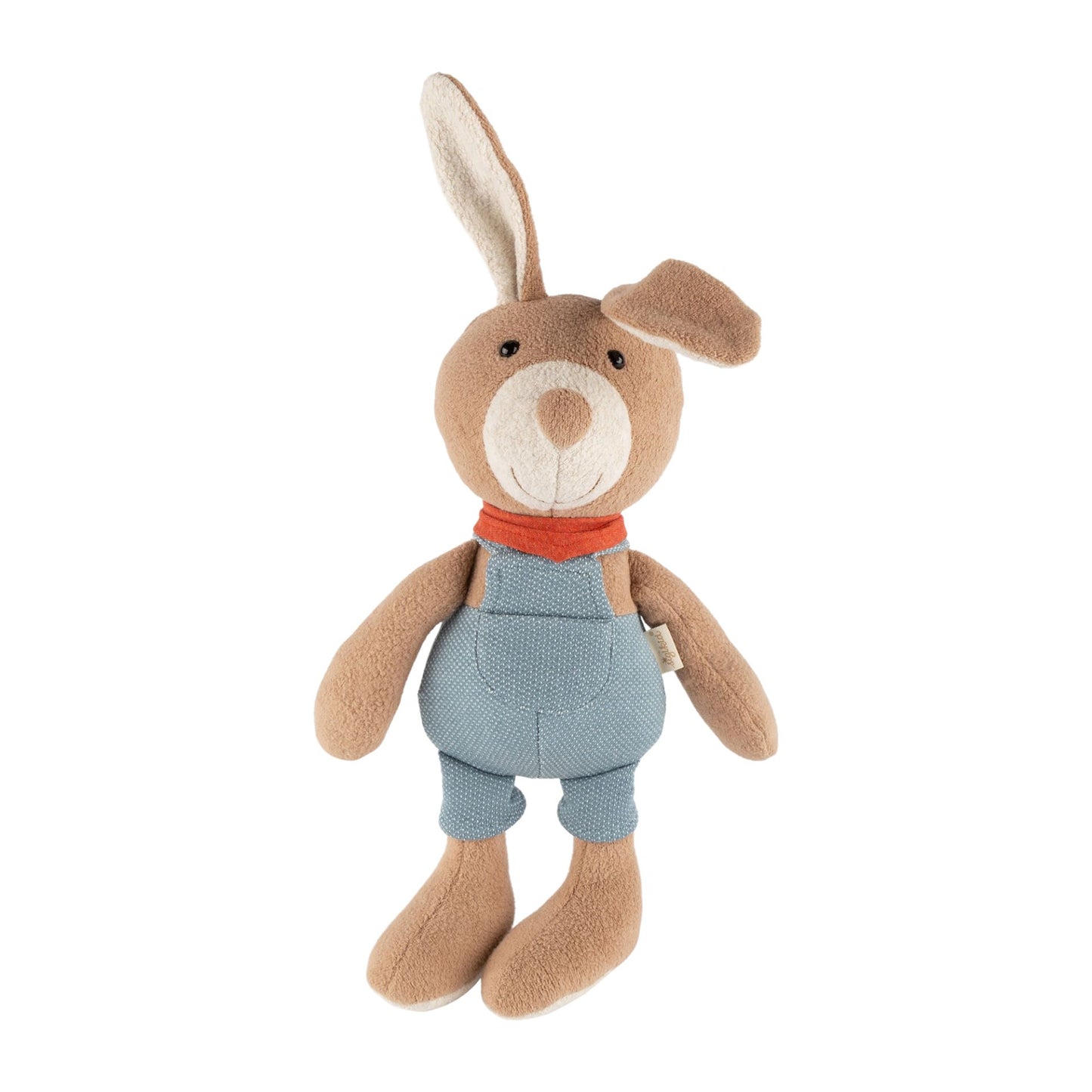 KUSCHELTIER HASE MIT LATZHOSE, BLAU, Sigikid 39922