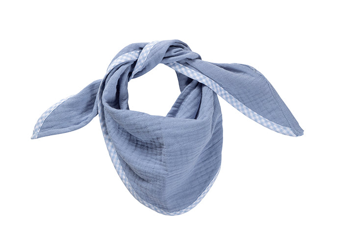 Musselin-Halstuch-Gross-Hellblau