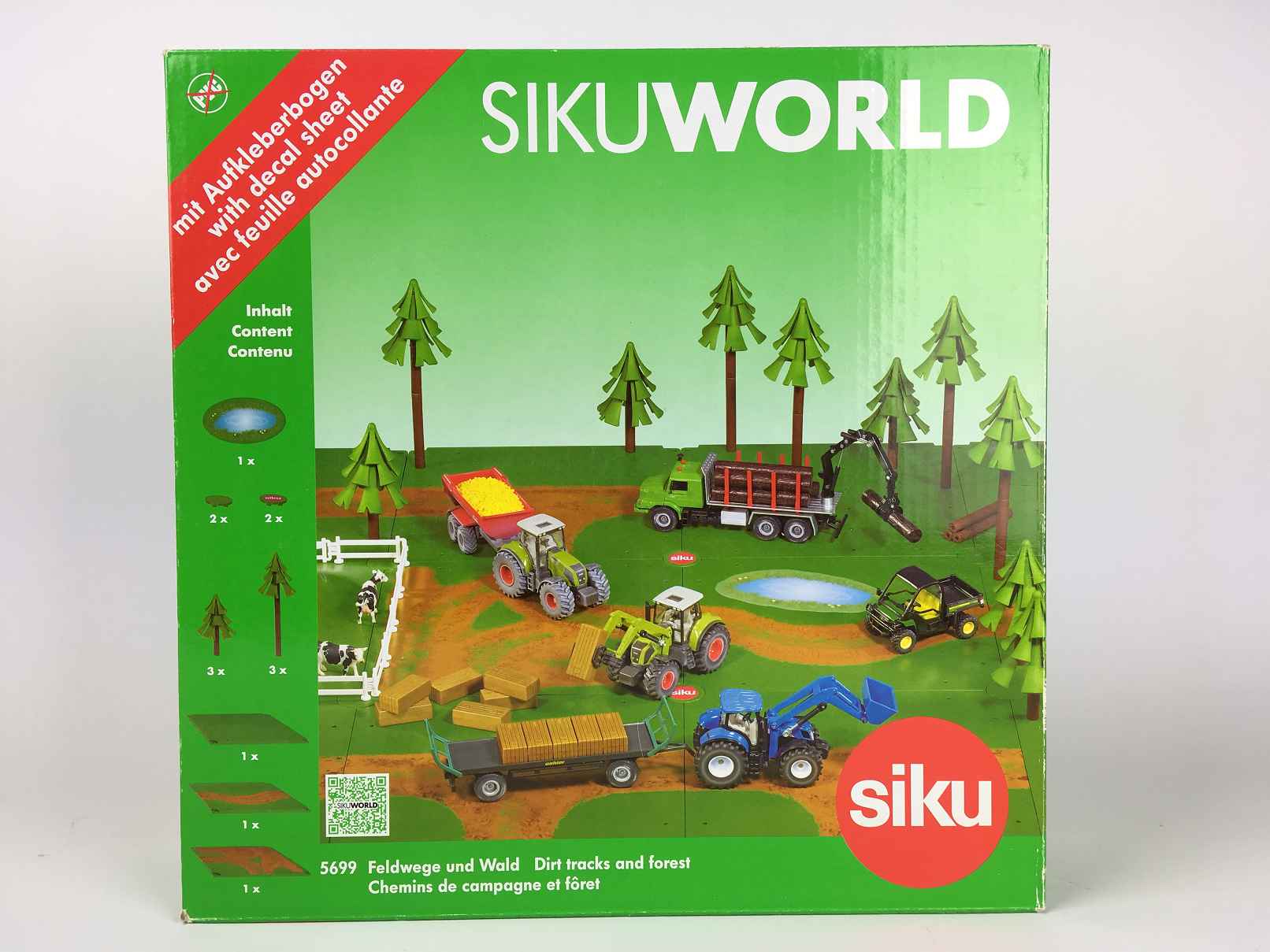 SIKU 5699 SIKUWORLD Farm Zubehör Feldwege und Wald-1
