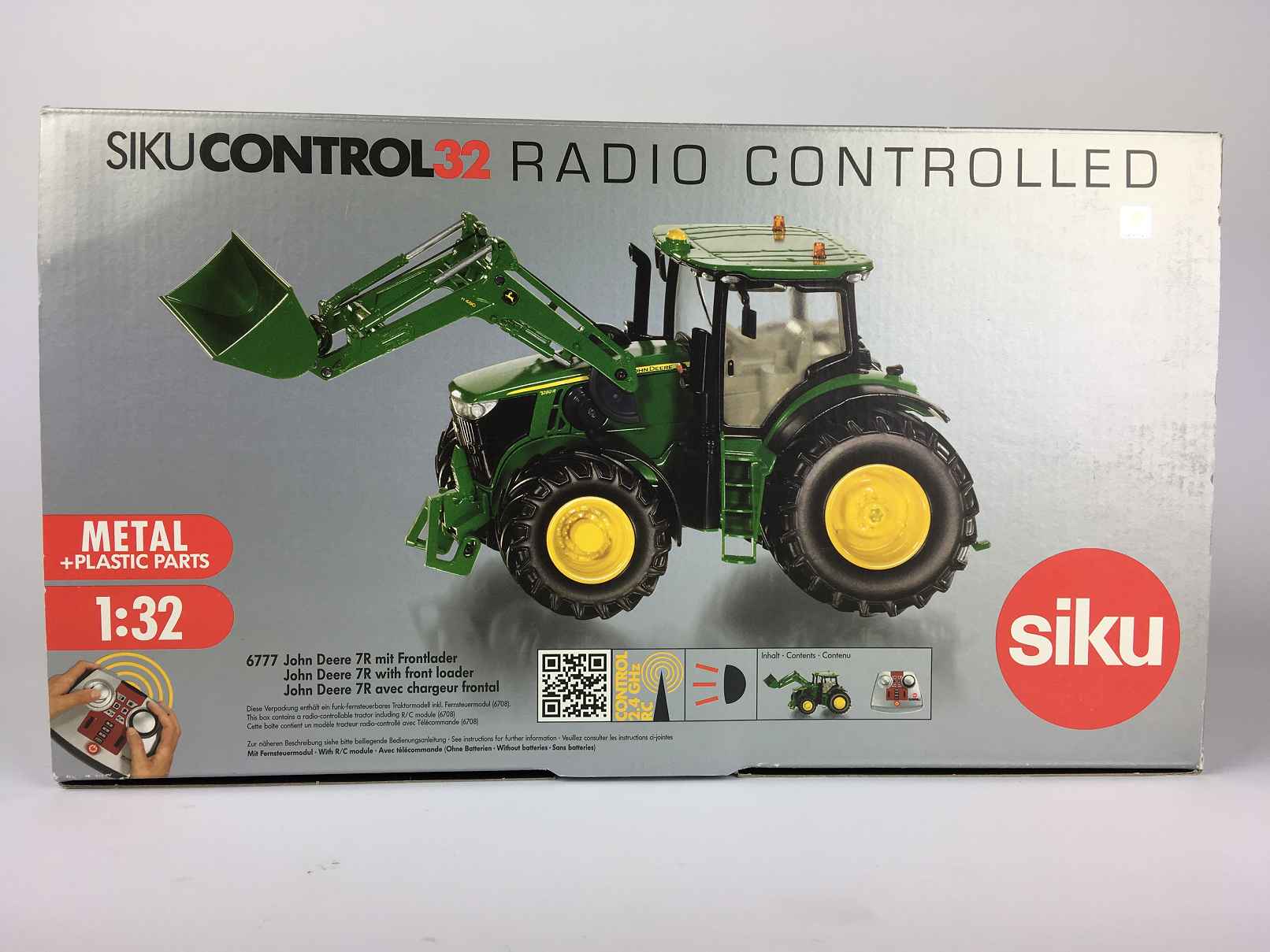 SIKU Control 6777 John Deere 7R mit Frontlader-1