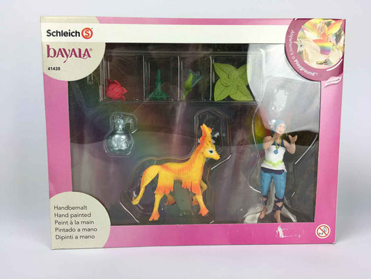 Schleich 41438 Bayala Regenbogenelfe Dunya mit Fohlen-1